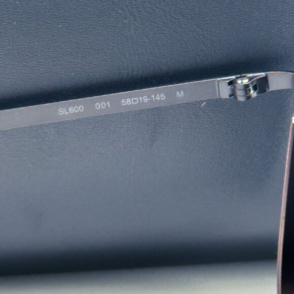 NEW SAINT LAURENT SL 600 001 UNISEX BLACK SUNGLASSES SAINT LAURENT SL600 001 - Picture 10 of 12